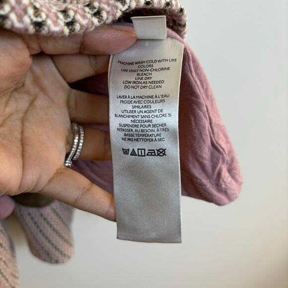 Anthropologie Maeve Jacquard Mini Dress size Small Fit and Flare Pastel Spring - Picture 10 of 16